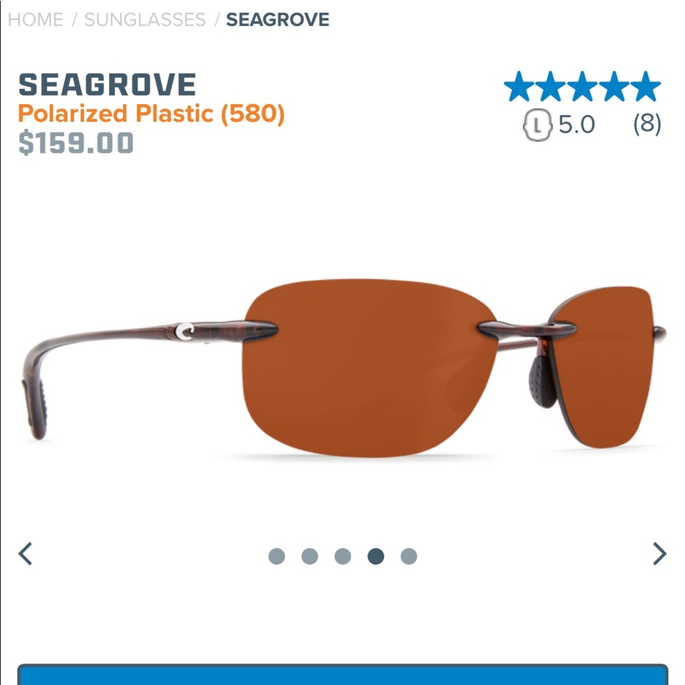 Costa Del Mar Rimless Sunglasses